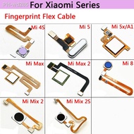 Original Home Button Back Touch ID Scanner Fingerprint Sensor Flex Cable Ribbon For Xiaomi Mi 4S 5 5X 5Splus Mi8 Max Max2 Mix2 S