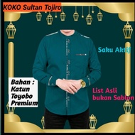Baju Koko Pria Premium Lengan Pendek Eksklusif Elegan Jumbo Bermotif