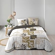 Douceur d'Intérieur, Utopia 3 Piece Bedding Set (240 x 220 cm) 100% Cotton
