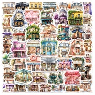 50PCS Watercolor Storefront Graffiti Stickers (L50-726)