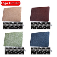 PU Leather case for apple macbook air 13 Emboss cover accessories m2 m3 A3114 A3113 Pro 14 16 inch Air 13 2017 2020 2022 2023 2024 Free keyboard cover