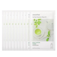 พร้อมส่ง🔥 Innisfree My Real Squeeze Mask 20ml แผ่นมาส์กหน้า มาร์กหน้า มาร์คหน้า มาส์กหน้าเกาหลี มาส์