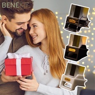 BENEKIY Smart Clock, Lectronic Album USB Charging Smart Weather Station, with Full Screen Gif Animat