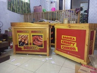 Booth portable gratis banner dan tambahan roda mini/Gerobak lipat/Meja jualan praktis