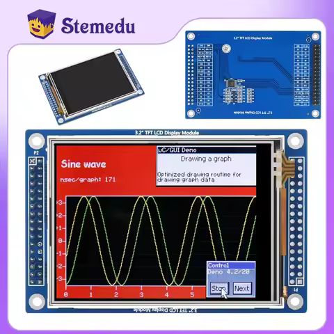 New Waveshare HY32D 3.2 inch TFT LCD Touch Screen Display 320*240 XPT2046 Controller LCD Controller 