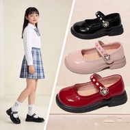 Kasut Gadis Comel Korean Cute Girl Red Platform Mary Jane Princess Shoes Y2K All-Match Kids Preppy S
