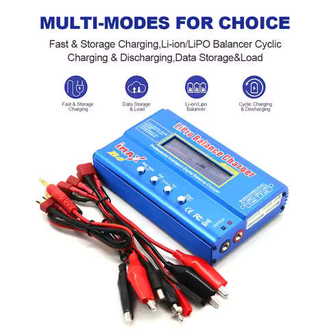 IMAX B6 80W Charger Multi-function Professional Intelligent 1-6 Cells XT60 LiPo Battery Balance Char