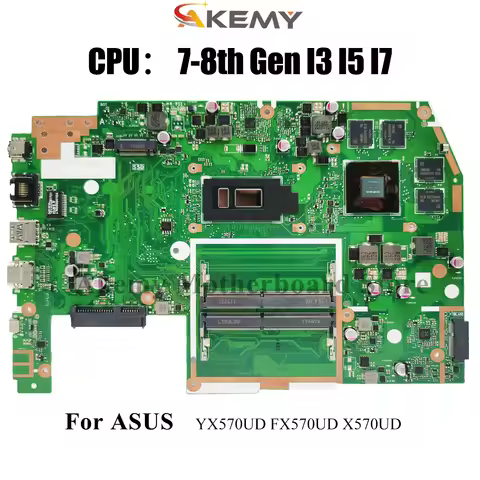 X570UD Laptop Motherboard For ASUS VivoBook X570UD FX570UD X570U YX570UD Notebook Mainboard With I3 