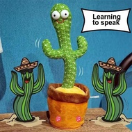 Cactus Talking Toy Funny Singing Mimicking Talking Toy Moving Cactus Kids Toy Soft Plush Singing Dancing Repeating Cactus Toy Mimic Cactus Toy Talking Repeat Singing Cactus Toy positive