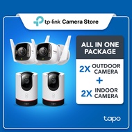 CCTV Bundle Four4 Cameras (2 Indoors C225 + 2 External C325WB) Smart Home Safety with Detection AI