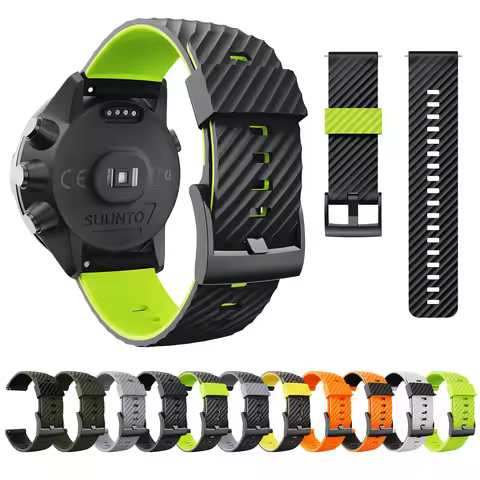 ANBEST For Suunto 7/Suunto 9 Strap Wristband For Suunto 9 Baro/9 Spartan/9 GPS Soft Silicone Sports 