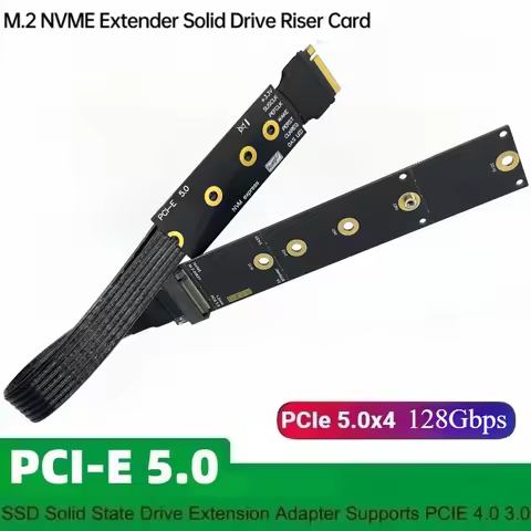 JHH-Link M.2 NVMe M Key to PCIe 5.0 SSD Cable High-Speed Gen5 x4 Shielded M2 PCI-e Solid State Drive