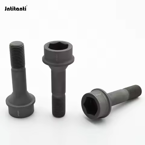 Jntitanti Gr.5 Titanium Alloy hot selling 10.9 grade wheel hub bolts M14*1.5*52 for Ferrari