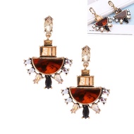 Red aboriginal style earrings