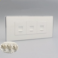 118Three-position switch6Network Panel Enclosure 3Gigabit Computer Network Port Home Use Cat6e Netwo