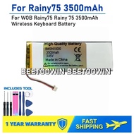 For WOB Rainy75 Rainy 75 3500mAh Wireless Keyboard Battery