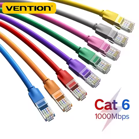 Vention Ethernet Cable Cat6 Lan Cable UTP RJ45 Network Patch Cable 10m 15m For PS PC Internet Modem 