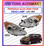 PERODUA ALZA 2009 YEAR HEAD LAMP LAMPU DEPAN WITH OR WITHOUT BULB - 1PC