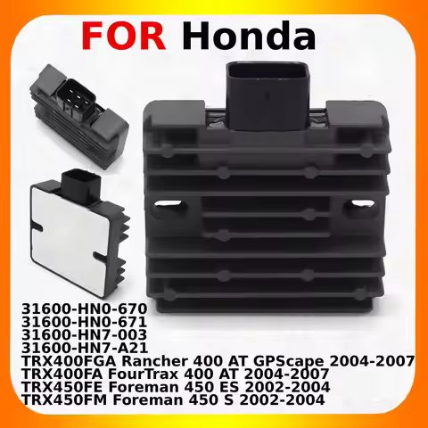 OEM:31600-HN0-670 31600-HN0-671 Motorcycle 12V Voltage Regulator Rectifier Parts For Honda TRX400FGA