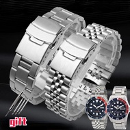For SEIKO No. 5 SKX009 SKX007 SKX175 SKX173 Solid Stainless Steel Strap 20mm 22mm man Watchband Acce