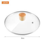 Konco Frying Pan Lid Glass Pan Cover Universal Pan lid Household Transparent Wok Cover Explosion-pro