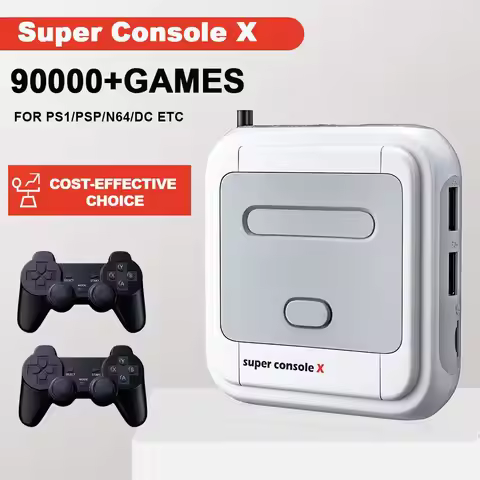 KINHANK Game Box Super Console X Retro Video Game Console Support 90000 Games 50 Emulators for PS1/P