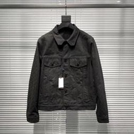 【RP精品】Louis Vuitton 20年 LV 新款 老花Logo暗紋提花 黑色 牛仔外套 夾克