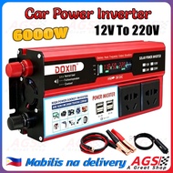 6000W Inverter 12V/24V To 220V Solar Inverter Converter Truck Socket Charger DC Inverter inverter 12