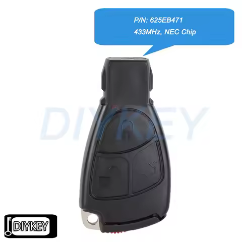 3 Buttons Smart Remote Car Key With 433MHz NEC Chip for Mercedes Benz B C E ML S CLK CL FCC ID: IYZ 