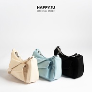 HAPPY2U Beg Wanita Violet Denim Hobo Bag