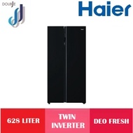 Haier 628L Side By Side Twin DC Inverter Refrigerator HRF-619SI(B)