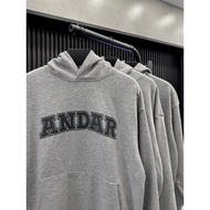 Et.tee Hoodie ANDAR gray Hoodie sweatshirt for men and women, fishskin felt fabric (A2122)