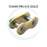 RACING CHAIN PIN 415 GOLD CONNECTOR RACING CHAIN 415 GOLD RANTAI PENYAMBUNG 415 EMAS RANTAI PIN 415 