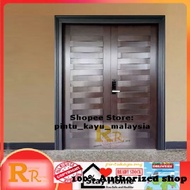&lt; 67" wide x 90" Nyatoh &gt; RR3D-L 3D Nyatoh Solid Timber Door | wooden door | pintu kayu | pintu solid | pintu special