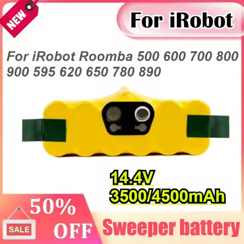 14.4V 3500/4500mAh For iRobot Roomba Battery 500 600 700 800 900 595 620 650 780 890 Battery For Roo