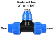 63mm poly pipe fitting Poly Pipe Connector PE Compression Fittings PE Coupling Tee PE compression ac