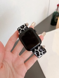 Correa de reloj compatible con Apple Watch de leopardo