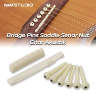 Bridge Pins Saddle String Nut Acoustic Guitar - A009