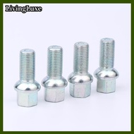 LivingLuxe 4ชิ้นอุปกรณ์เสริมสำหรับรถกอล์ฟด้วงรถ Audi A5 A7 Q2 SKoda Fabia M14x1.5 28มม. เกลียวรัศมีว