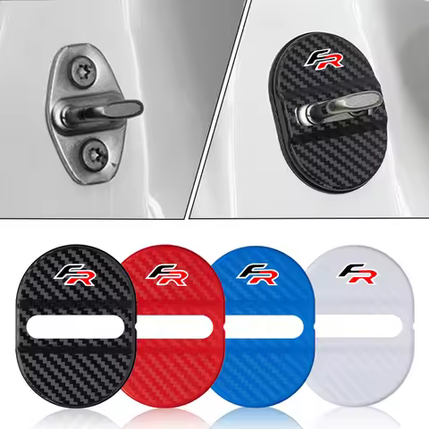 Silicone Car Door Lock Buckle Protection Cover Elastic For Seat FR Leon Ibiza Altea Exe Mk2 Mk3 Alha