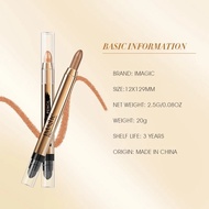 IMAGIC 12 - Color Eyeshadow Pencil Glitter Matte Highlighter Silkworm Blush Brighten Eye Makeup Natu