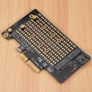 Pcie To M2/M.2 Adapter M.2 Ngff To Desktop Pcie X4 X8 X16 Nvme Sata Dual Ssd Pci Express Adapter Car