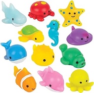 ArtCreativity Squishy Sea Life Animals, Set of 24, Soft and Gooey Aquatic Toys for Kids, Assorted Gummy Sea Creatures, Under-the-Sea Party Favors, Ocean Party Goody Bag Fillers for Boys &amp; Girls