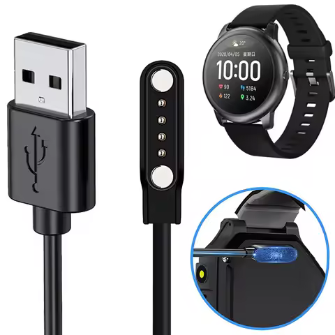 Universal Magnetic Smart Watch Charger Universal 2-Pin/4-Pin Strong Smartwatch Magnetic Organizer US