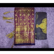 kanjipuram Silk saree with stone ready stock