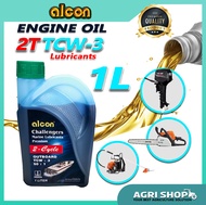 Agrishop Alcon Outboard Marine Lubricants 2-Stroke 2T TCW-3 Engine Oil 1L（Made In UAE)