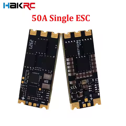 HAKRC 7133 50A Single ESC STM32G071G8U6 2-8S Lipo With Programmable LED Lights Built-in Ammeter for 