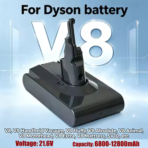 For Dyson V8 battery 6800-12800mAh large capacity replacement battery,V8 Series, V8 Handheld Vacuum,