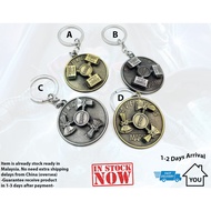 Thor Weapons Medal Keychain - Rotateable