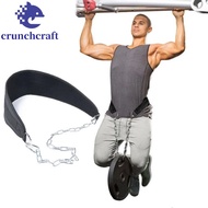 CRUNCHCRAFT​ Weighted Dip Belt, With Chain Fitness Equipment Pull-up Belt, Gym Equipment Workout Bel